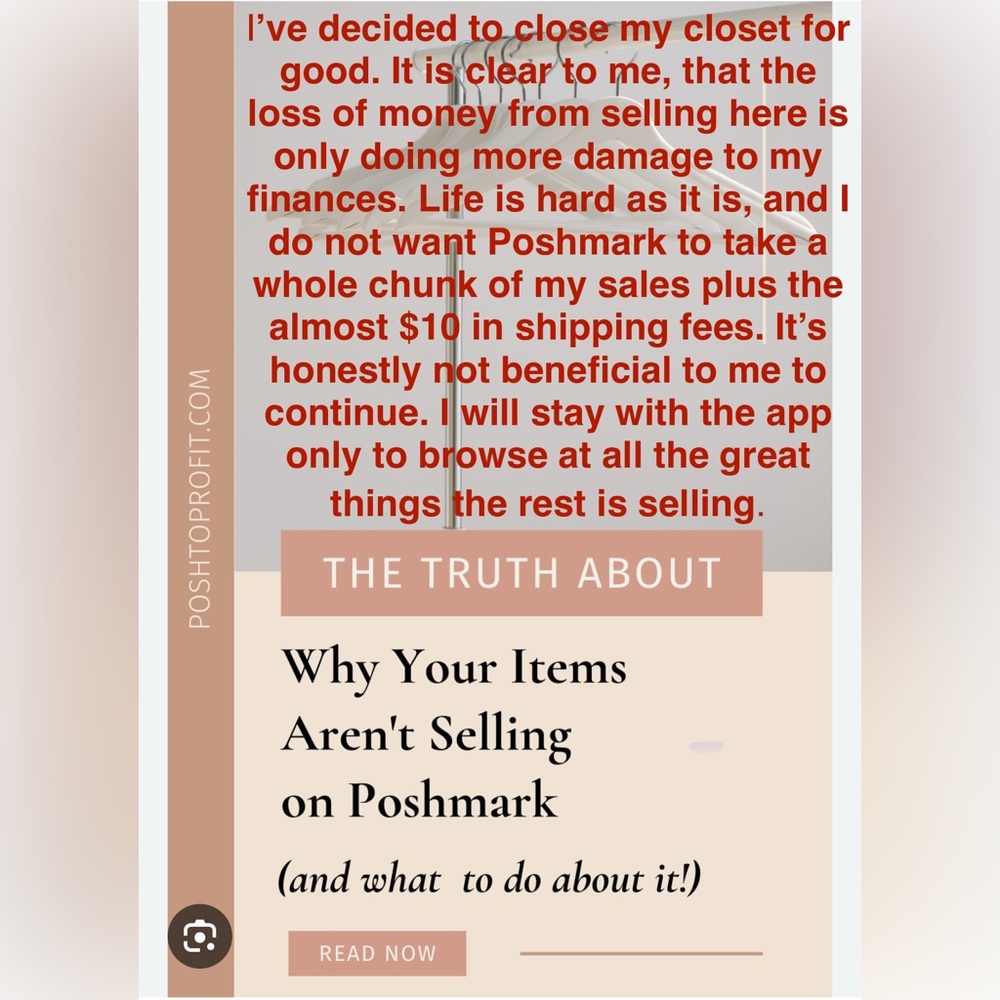 Informational Social Media Post About Poshmark Sales